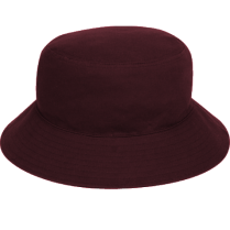 Big Size (61-64cm) Maroon Bucket Hat (New Adjustable Sweatband)